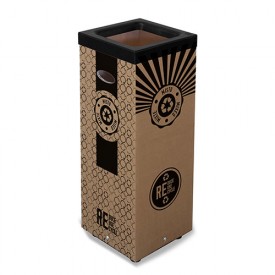 Container de Carton deseuri mixte 60L, negru - Marcheselli