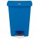 Container Slim Jim cu pedala in fata 50 L, albastru - Rubbermaid