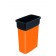 Container mediu colectare selectiva deseuri Selecto Premium 55L, portocaliu - Rothopro