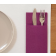 Suport tacamuri cu servetel din airlaid, 40x40 cm, Tablewear mov inchis - Fato