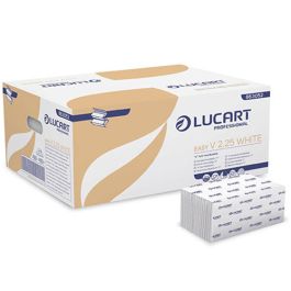 Asciugamani Ecologici Piegati A "V" Lucart EcoNatural V2 2 Veli Avana - Foto 11