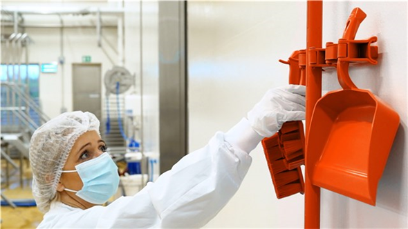 Suport perete Hygienic Hi-Flex 3-5 produse 420 mm - Vikan