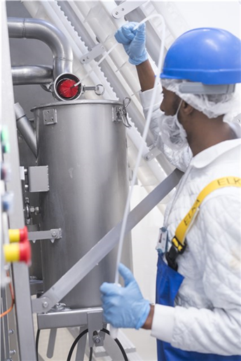 Perie tubulara cu maner flexibil Ø120 mm, peri medii, 210 mm - Vikan