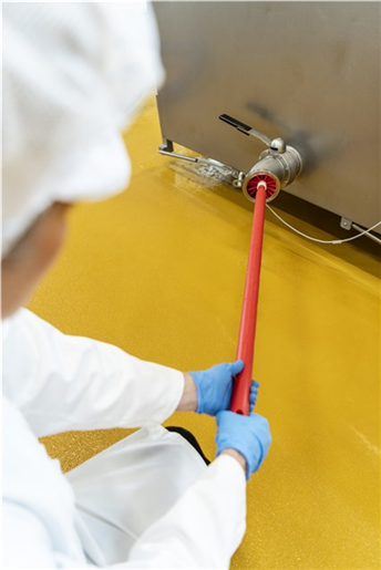 Perie curatare tevi Ø90 mm, peri medii, Vikan, verde