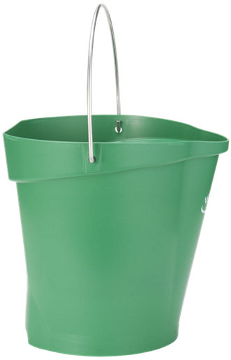 Galeata Hygiene 12 L, metal detectabila, Vikan, verde