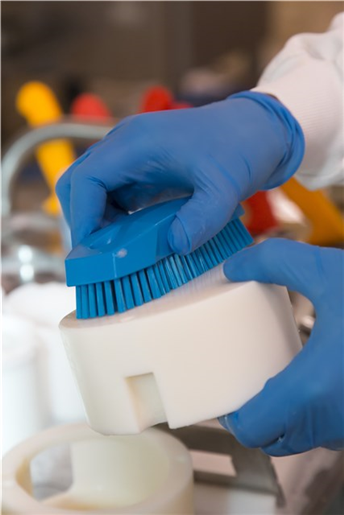 Perie de mana/unghii S 130 mm,peri duri, Vikan, roz