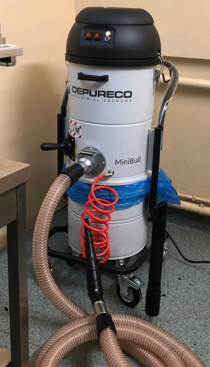 MiniBULL - Aspirator industrial, clasa de praf M - Depureco