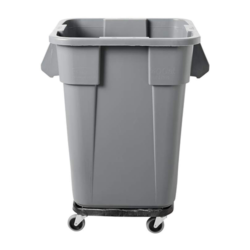 Carucior patrat containere Brute 113.4 kg negru - Rubbermaid
