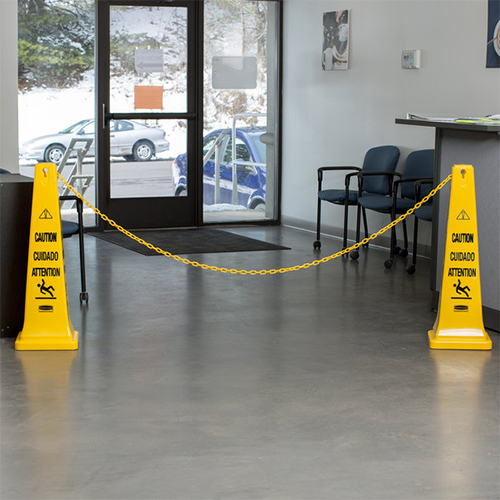 Con avertizare podele umede multilingv - Rubbermaid