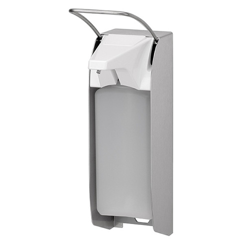 Dispenser sapun lichid / dezinfectant Ingo-Man cu levier, 1000 ml, inox - OpHardt