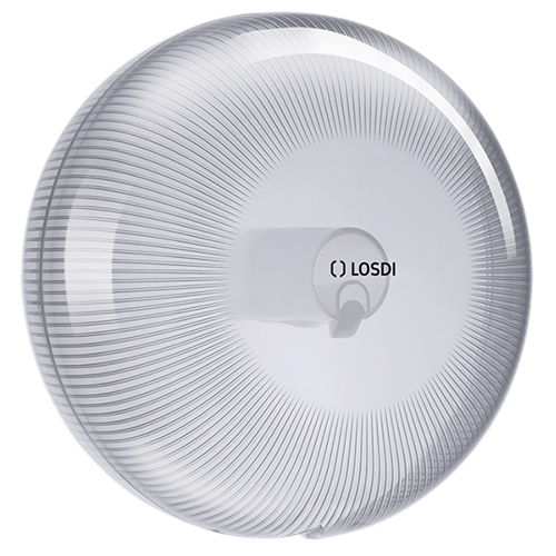 Dispenser hartie igienica rola standard, policarbonat, alb - Losdi