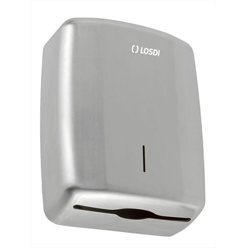 Dispenser prosoape maini pliate in Z, Losdi, argintiu