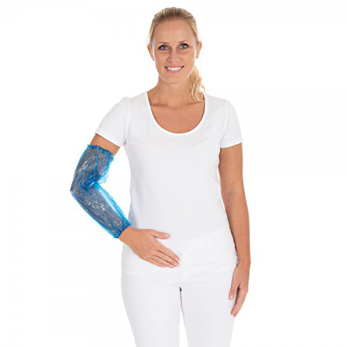 Mansete din polietilena , albastre - Santex