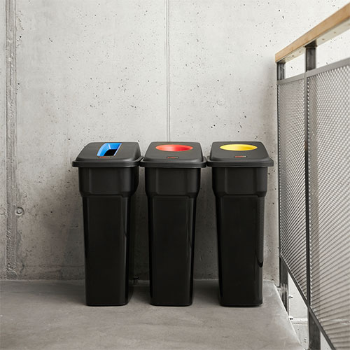 Capac deseuri cutii pentru container Selecto 55L/70L, Rothopro, rosu