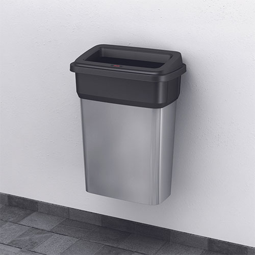 Capac deseuri montabil in perete pentru container Selecto Premium/Geo 55L/70L, negru - Rothopro