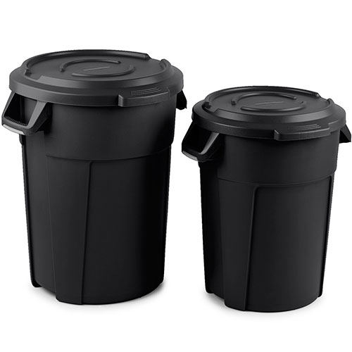 Capac pentru container mare rotund Titan 120L, Rothopro, galben
