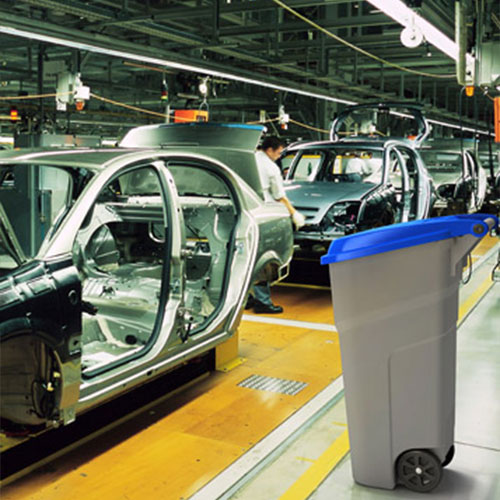 Capac pentru pubela Atlas 100L, Rothopro, bej