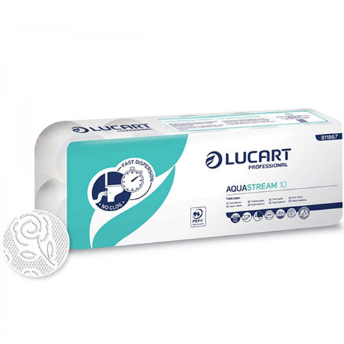 Hartie igienica rola standard, Aquastream 10 - Lucart