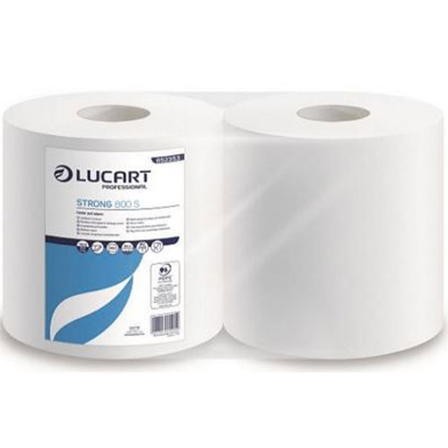 Lavete din hartie, rola cu derulare centrala mare, Strong 800S - Lucart