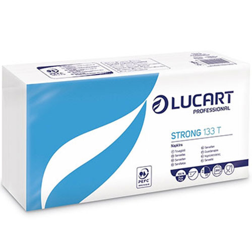 Servetele de masa 33x33 cm, Strong 133 T, alb - Lucart