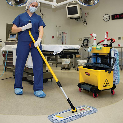 Talpa plat mop Hygen aluminiu 40 cm, gri - Rubbermaid