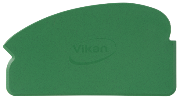 Scraper flexibil 165 mm, metal detectabil, Vikan, verde